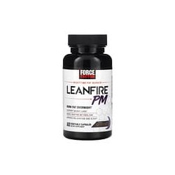 Force Factor, LeanfirePM, Suplemento para quemar grasas durante la noche, 60cápsulas vegetales