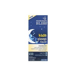 Mommy's Bliss, Suplemento líquido para favorecer el sueño de los niños, Melatonina, Niños de 3años o más, Uva natural, 120ml (4o