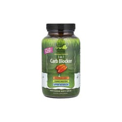 Irwin Naturals, 3-in-1CarbBlocker, Bloqueador de carbohidratos 3en1, Potencia máxima, 150cápsulas blandas