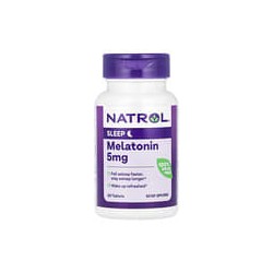 Natrol, Melatonina, Extra Fuerza, 5 mg, 60 tabletas