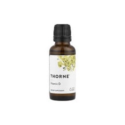 Thorne, Vitamina D líquida, 25 mcg, 30 ml (1 oz. líq.)