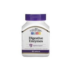 21st Century, Enzimas digestivas, 60 cápsulas