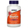 NOW Foods, Biotina con concentración extra, 10mg (10.000mcg), 120cápsulas vegetales