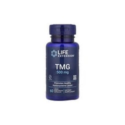 Life Extension, TMG, Suplemento de trimetilglicina,1000mg, 60cápsulas vegetales con contenido líquido (500mg por cápsula)