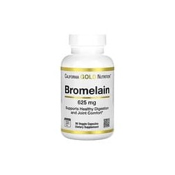 California Gold Nutrition, Bromelaína,625mg, 90cápsulas vegetales