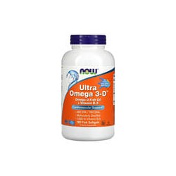 NOW Foods, UltraOmega3-D, 600EPA/300DHA, 180cápsulas blandas de pescado
