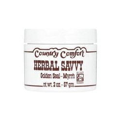 Country Comfort, Pomada Herbal Savvy, Sello de Oro - Mirra, 2 oz (57 g)