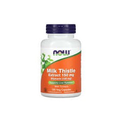 NOW Foods, Extracto de cardo mariano con cúrcuma, 150mg, 120cápsulas vegetales