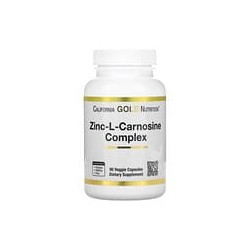 California Gold Nutrition, Complejo de L-carnosina de zinc, 90cápsulas vegetales