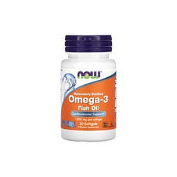 NOW Foods, Aceite de pescado con omega-3, 1000mg, 30cápsulas blandas (1000mg por cápsula blanda)
