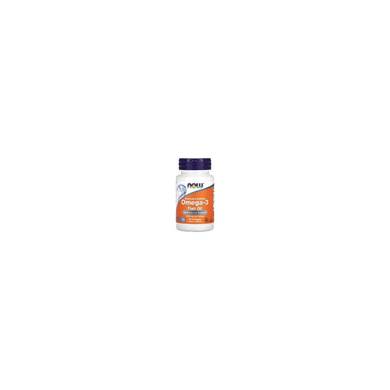 NOW Foods, Aceite de pescado con omega-3, 1000mg, 30cápsulas blandas (1000mg por cápsula blanda)