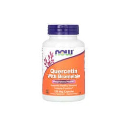 NOW Foods, Quercetina con bromelaína, 120cápsulas vegetales