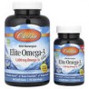 Carlson, EliteOmega-3Gems, Suplemento de omega-3 selectos provenientes de peces capturados en estado salvaje de origen noruego, 