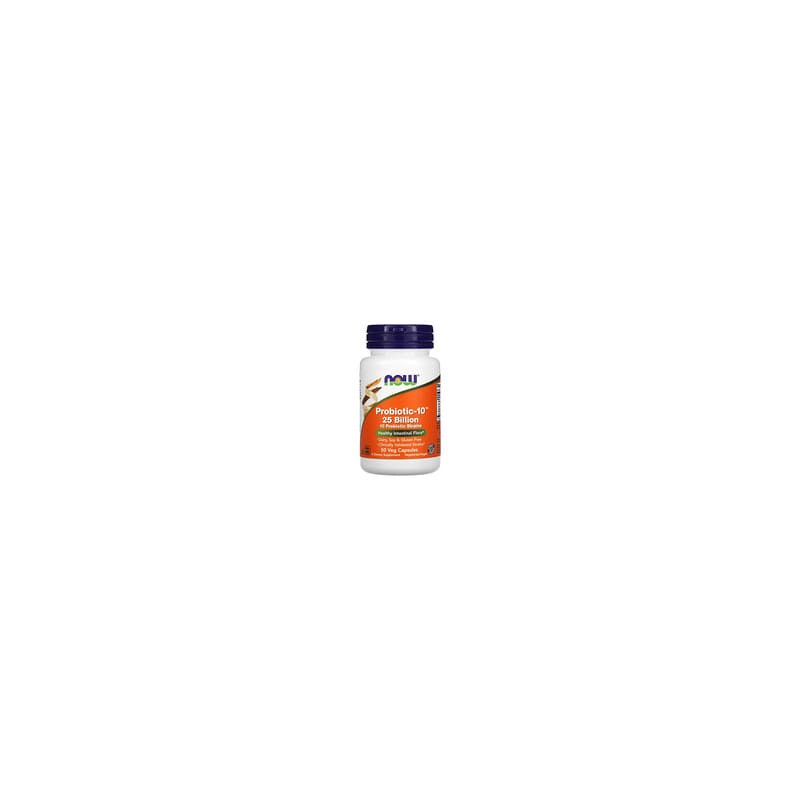NOW Foods, Probiotic-10, 25.000millones, 50cápsulas vegetales