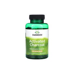 Swanson, Carbón vegetal activado, 260 mg, 120 cápsulas