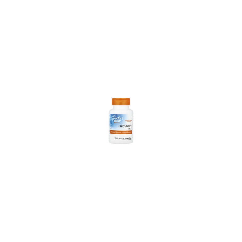 Doctor's Best, VitaminaB12 totalmente activa, 1500mcg, 60cápsulas vegetales