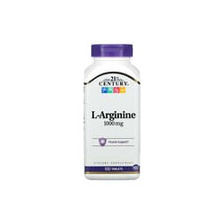 21st Century, L-arginina, 1000mg, 100comprimidos