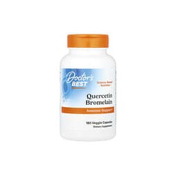 Doctor's Best, Quercetina y bromelaína, 180cápsulas vegetales