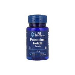 Life Extension, Yoduro de potasio, 130 mg, 14 comprimidos vegetales
