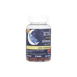 Mommy's Bliss, Gomitas para dormir con melatonina para niños, 3 años en adelante, Fresa, 60 gomitas