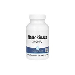 Lake Avenue Nutrition, Natoquinasa, Enzima proteolítica, 2000FU, 180cápsulas vegetales
