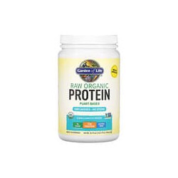 Garden of Life, Proteína orgánica cruda RAW, Fórmula vegetal orgánica, Sin sabor, 560g (19,75oz)