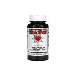 Kroeger Herb Co, Wormwood Combination, La combinación original de ajenjo, 100cápsulas vegetales