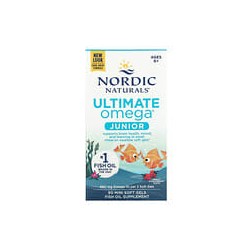 Nordic Naturals, UltimateOmega para niños, Suplemento de aceite de pescado con omega-3, De 6años en adelante, Fresa, 680mg, 90mi