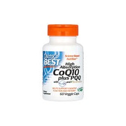 Doctor's Best, CoQ10, 100mg, PQQ 20mg, 60 cápsulas vegetales