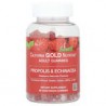 California Gold Nutrition, Gomitas con propóleo y equinácea, Sabor natural a frambuesa, 90gomitas vegetales