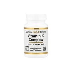 California Gold Nutrition, VitaminaK, 120mcg, 60cápsulas vegetales