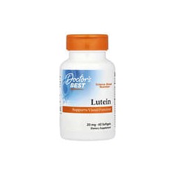 Doctor's Best, Luteína, 20mg, 60cápsulas blandas