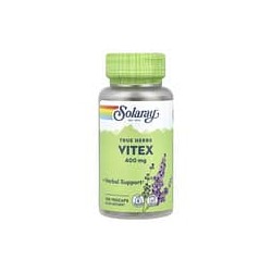 Solaray, Hierbas verdaderas, Sauzgatillo, 400mg, 100cápsulas vegetales