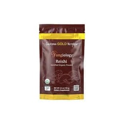 California Gold Nutrition, Fungiology®, Reishi orgánico certificado en polvo, 120g (4,2oz)