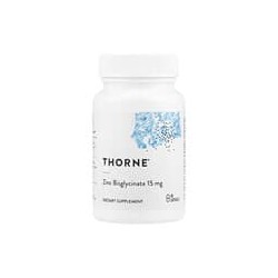 Thorne, Bisglicinato de zinc, 15 mg, 60 cápsulas