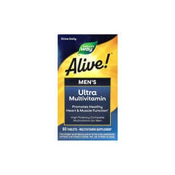 Nature's Way, Alive!, Suplemento ultramultivitamínico para hombres, 60comprimidos