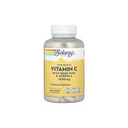 Solaray, VitaminaC de liberación prolongada con rosa mosqueta y acerola, 1000mg, 250comprimidos