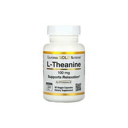 California Gold Nutrition, L-teanina, Con AlphaWave, 100mg, 60cápsulas vegetales