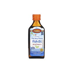 Carlson, Aceite de pescado noruego realmente superior para niños, Sabor natural a naranja, 200ml (6,7oz.líq.)