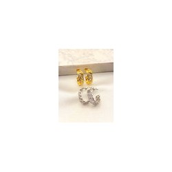 Arracada Trenzada Zirconias Acero