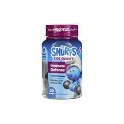 The Smurfs, Gomitas para niños, Protección para el sistema inmunitario, De 3años en adelante, Baya pitufo, 40gomitas