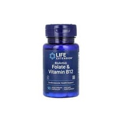 Life Extension, BioActive, Folato y vitamina B12, 90 cápsulas vegetales