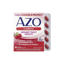 AZO, Salud de las vías urinarias Cranberry®, 50comprimidos oblongos