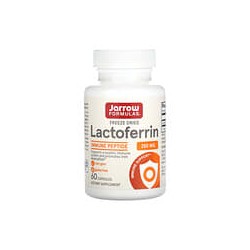 Jarrow Formulas, Lactoferrina, Liofilizada, 250mg, 60cápsulas