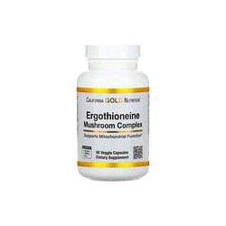 California Gold Nutrition, Complejo de hongos y ergotioneína, 90cápsulas vegetales