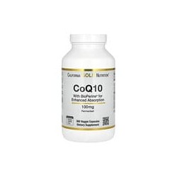 California Gold Nutrition, CoQ10 con BioPerine, 100mg, 360cápsulas vegetales
