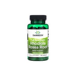 Swanson, Raíz de Rhodiola rosea de espectro completo, 400 mg, 100 cápsulas