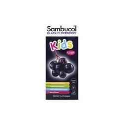 Sambucol, Jarabe de saúco negro para niños, De 2años en adelante, Baya, 120ml (4oz.líq.)