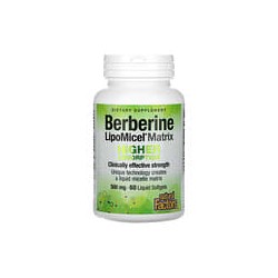 Natural Factors, Matriz de berberina LipoMicel, 500 mg, 60 cápsulas blandas líquidas