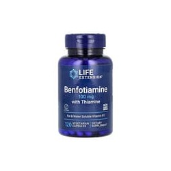 Life Extension, Benfotiamina con tiamina, 100mg, 120cápsulas vegetales